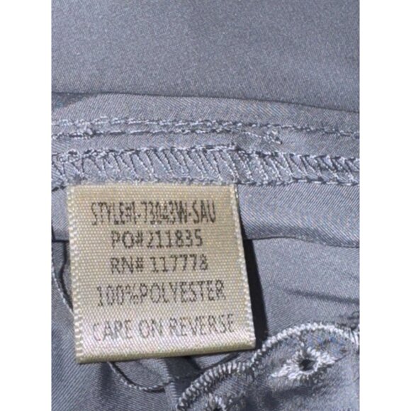 Lovestitch Womens Long Sleeve Embroidered Lace Trim Dress Light blue Polyester S - Picture 3 of 13